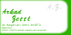 arkad zettl business card